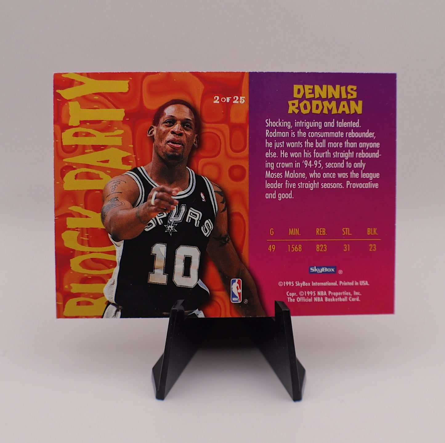 Dennis Rodman - 1995 Skybox “Block Party”