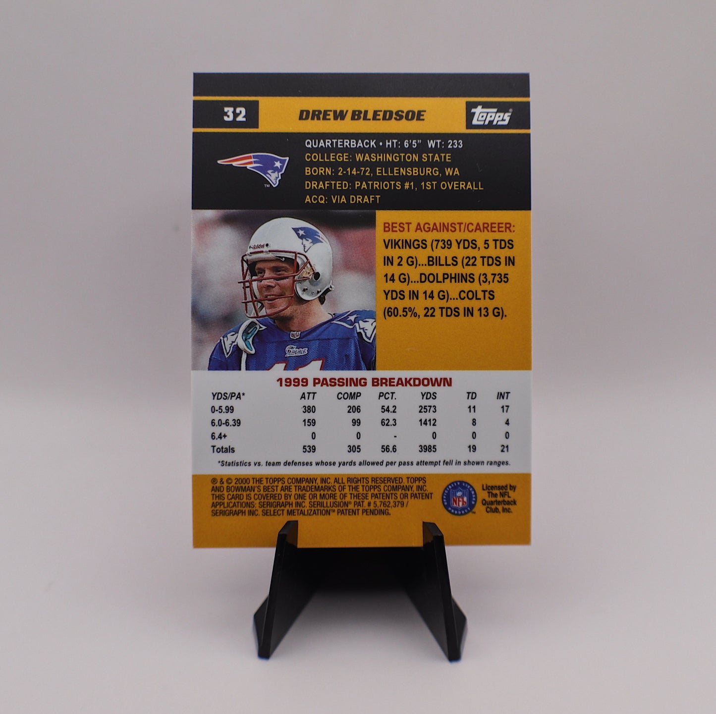 Drew Bledsoe - 2000 Topps Bowman’s Best